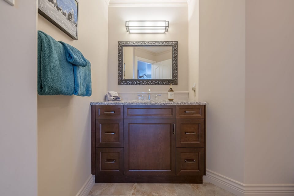 Powder Room on the Main Floor 