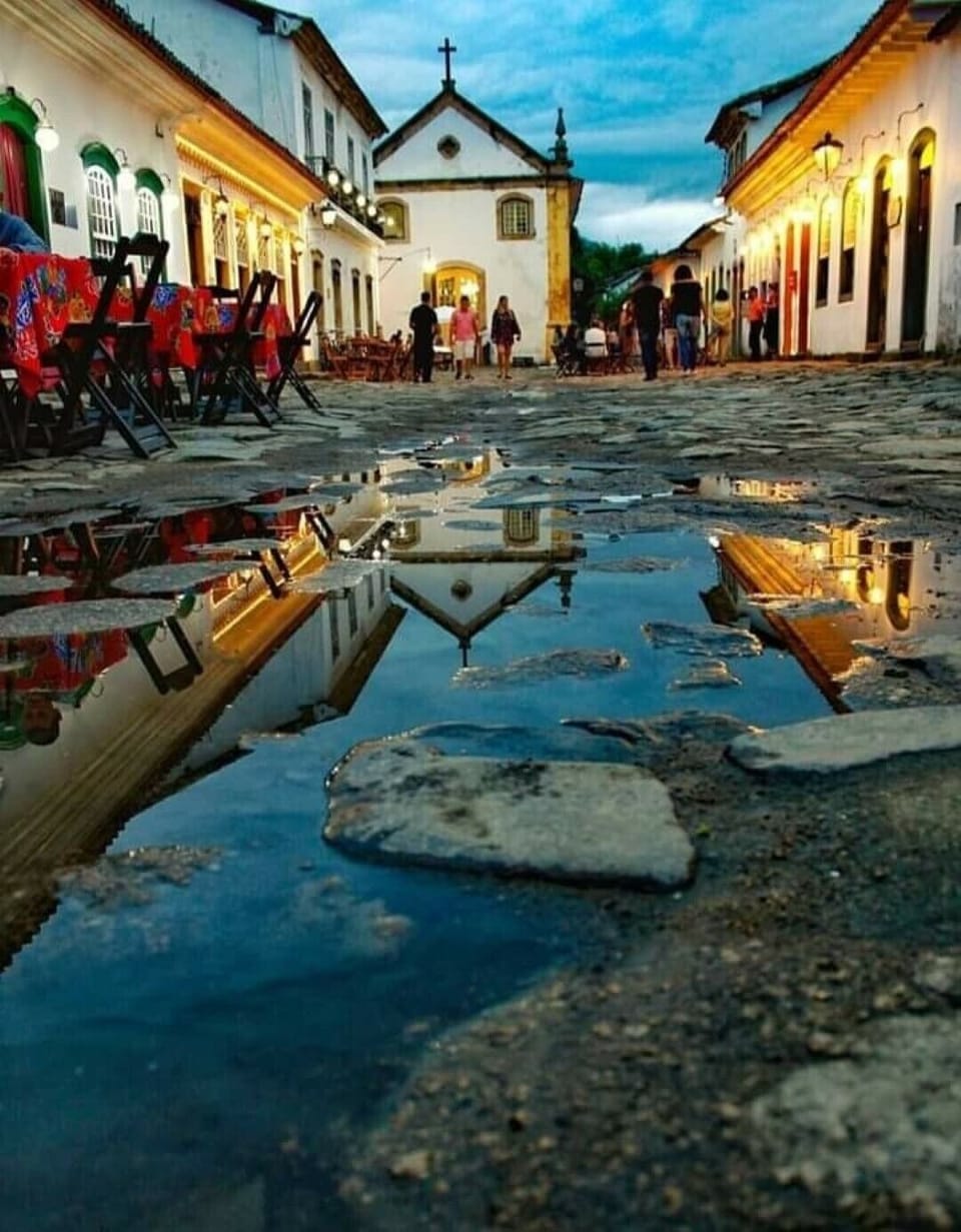 Outdoor banquet area