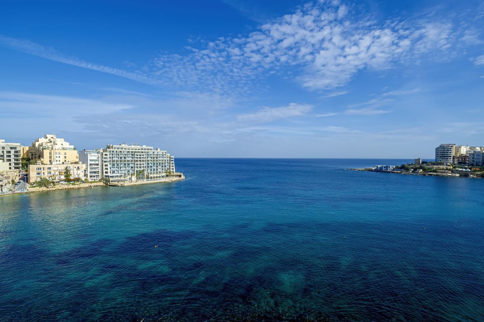Stunning sea views of Spinola Bay from the seafront balcony!