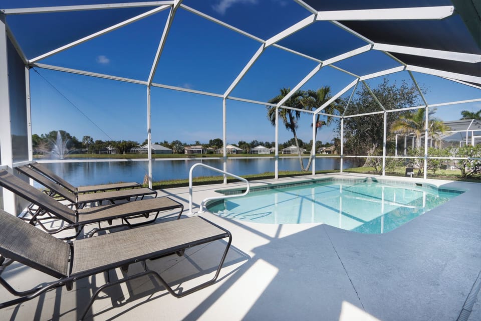 Private heated pool