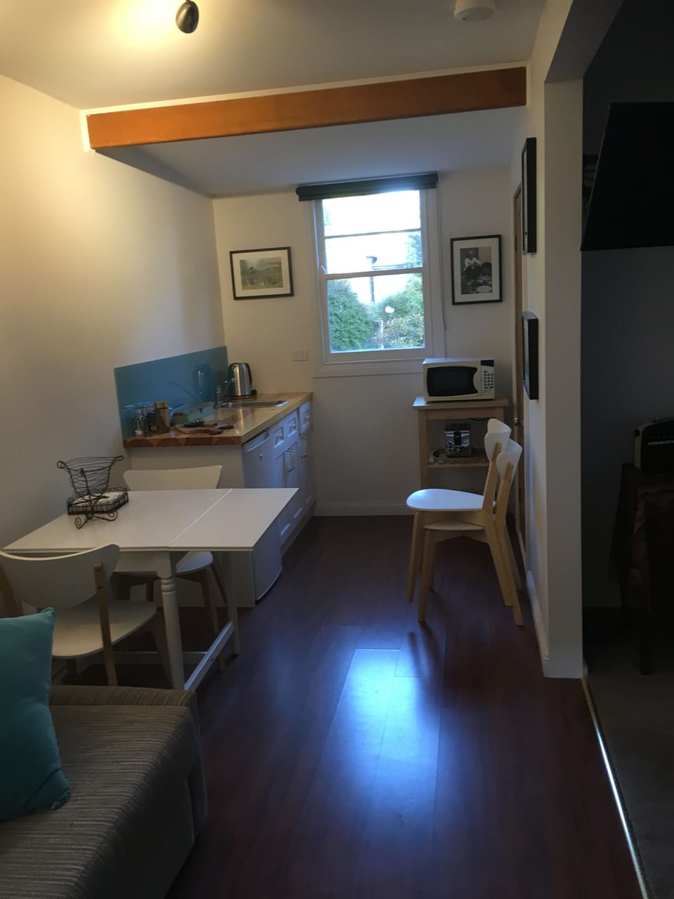 Galley style kitchen
