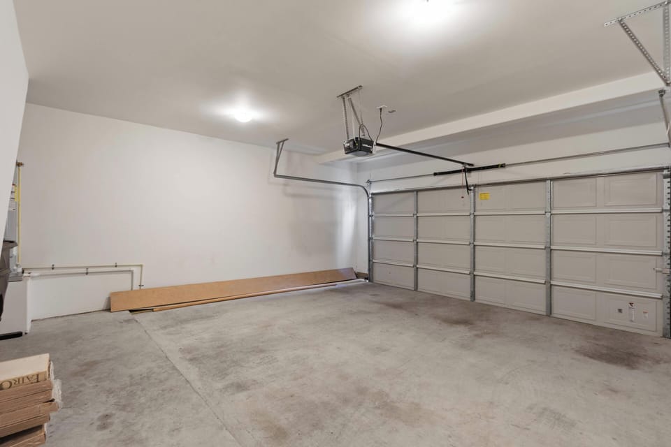 2 car garage. 23 x 23 ft floor space, 7 x 16 garage door opening.
