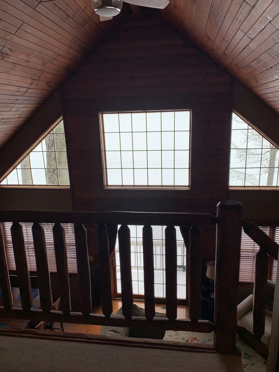 View from upstairs hallway