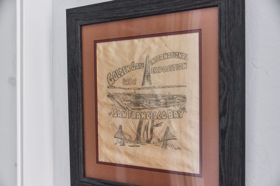 Authentic 1939 handkerchief from the International Exposition in San Francisco