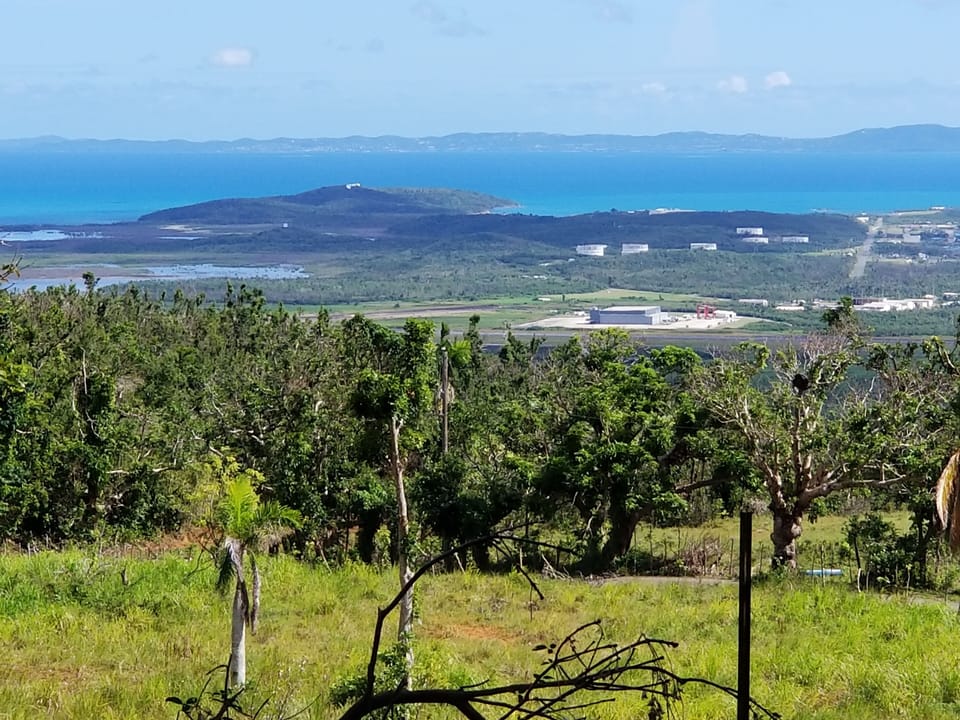 View over Roosevelt Roads Airport and Ferry  on out to Vieques in the distance!