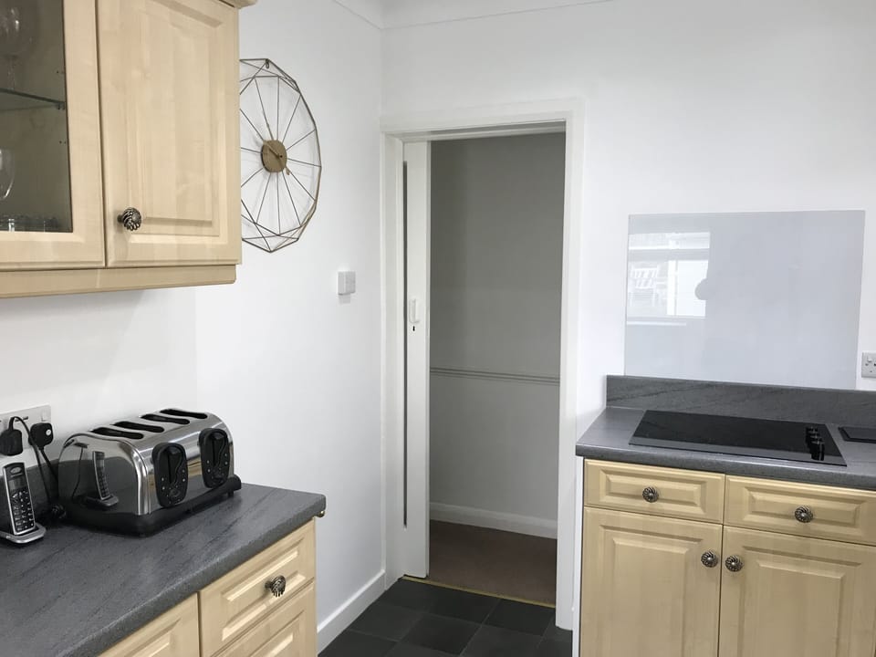 Our modern, fully equipped kitchen, hopefully has all your household needs!