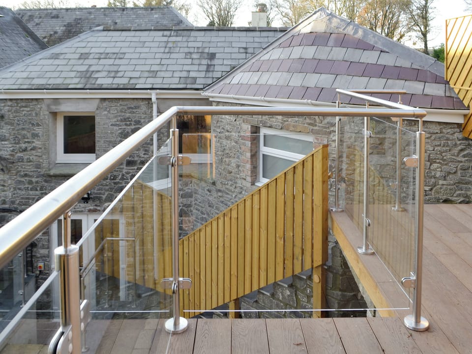 Decked terrace with balcony | Cornel Clyd (Cosy Corner), Felinfach, near Lampeter
