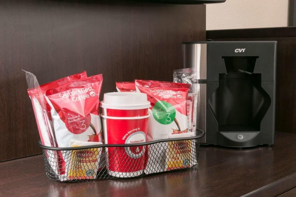Complimentary coffee inside your room