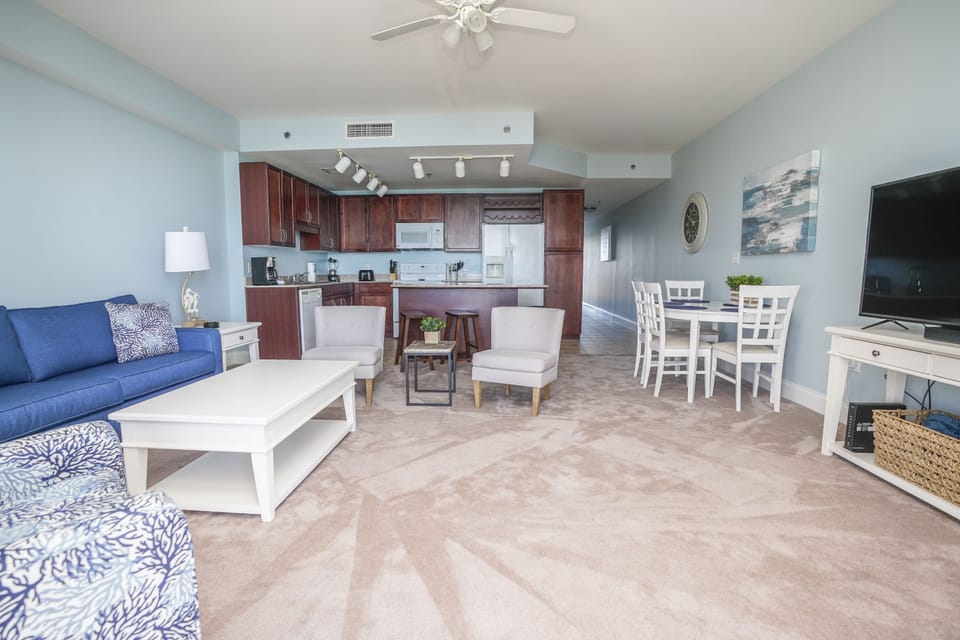View into Living Area from the Balcony