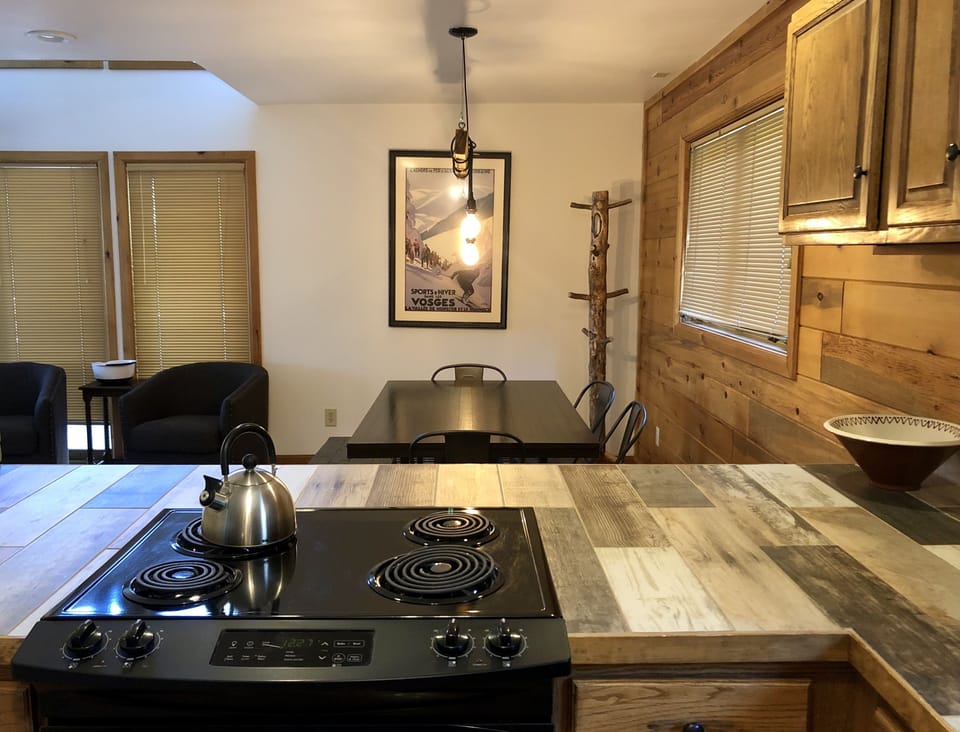 Kitchen View to Dining Area