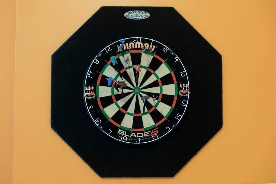 Are you good at darts? If not, here's your chance to try!