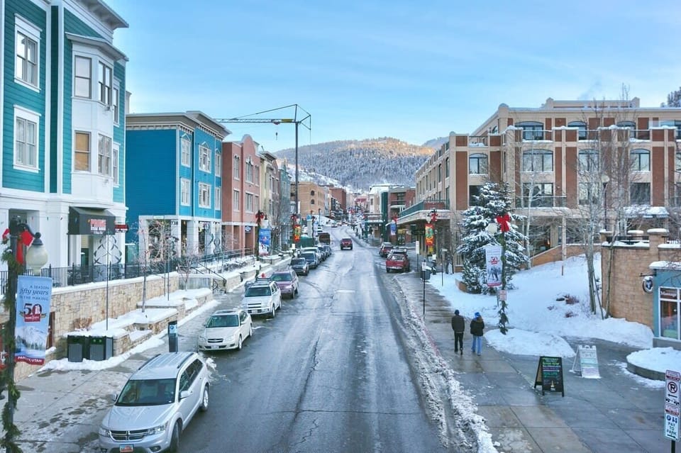 Main Street Park City, less than 10 mins walk from the home