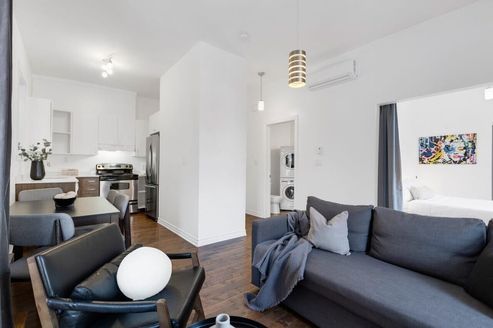 Living Room: Features 1 sofa bed, memory foam, and a Smart HD TV with Netflix, YouTube, and Prime.