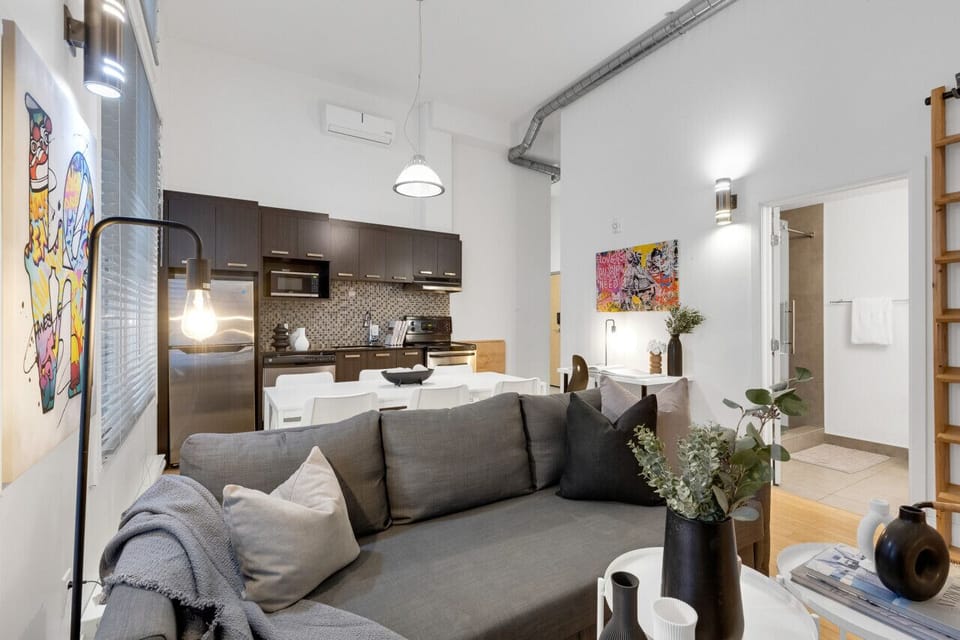 Living Room: Features 1 sofa beds and a Smart HD TV. Log in to your favorite streaming services like Netflix, Disney+, and Prime.