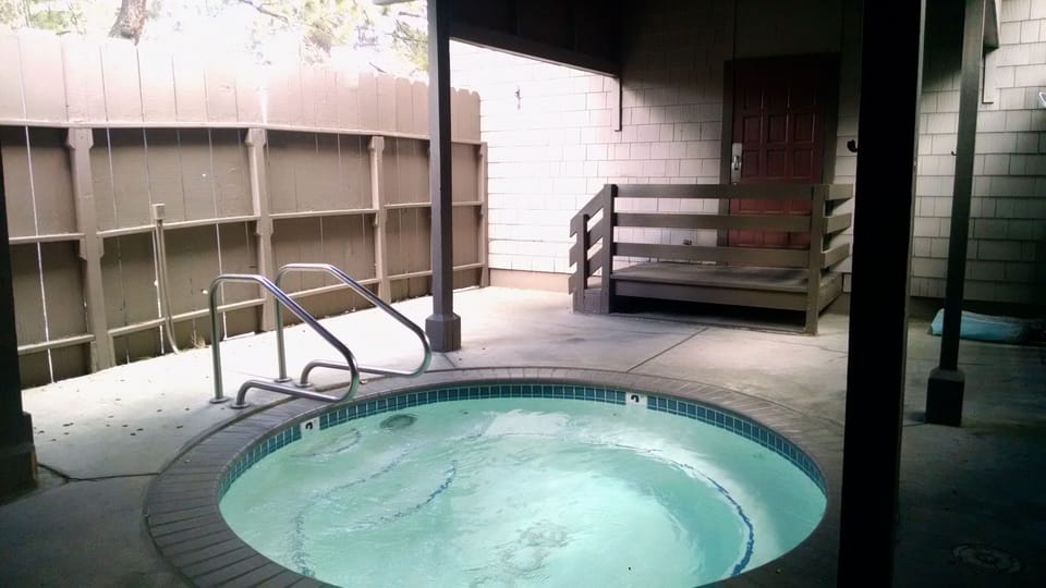 One of 3 Jacuzzi with bathrooms changing rooms and showers inside. 