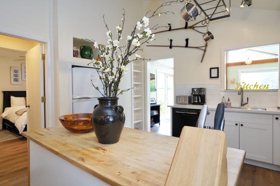 Fully stocked kitchen