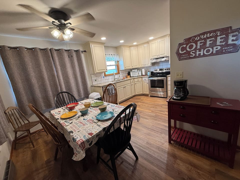 Set down to a home cooked meal.