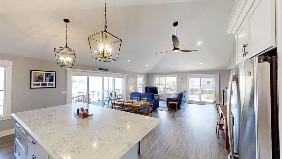 Open kitchen area.
