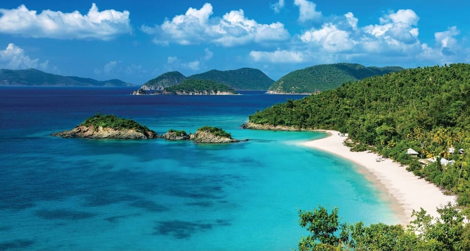 St John USVI epic views with mutiple gorgeous beaches. 