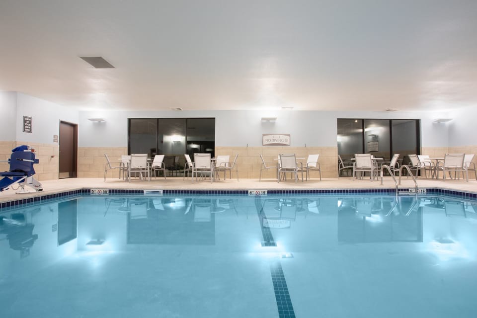Fancy a swim? Take a dip in the indoor pool.