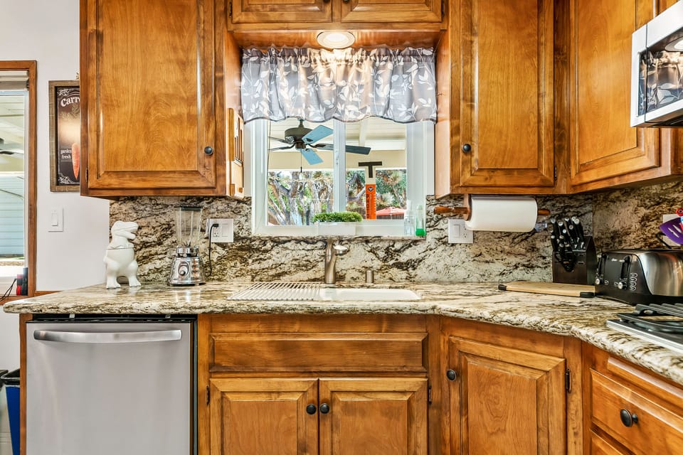 Enjoy the perfect view while doing dishes in our kitchen!