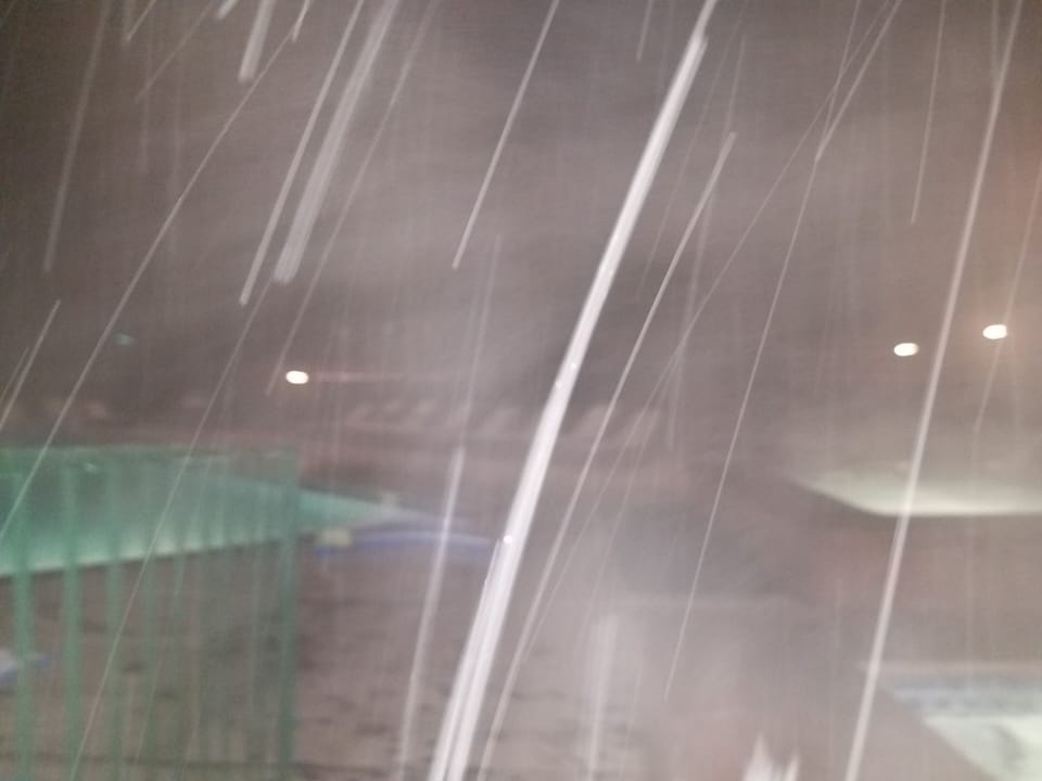 snowstorm on the pool, and it IS open