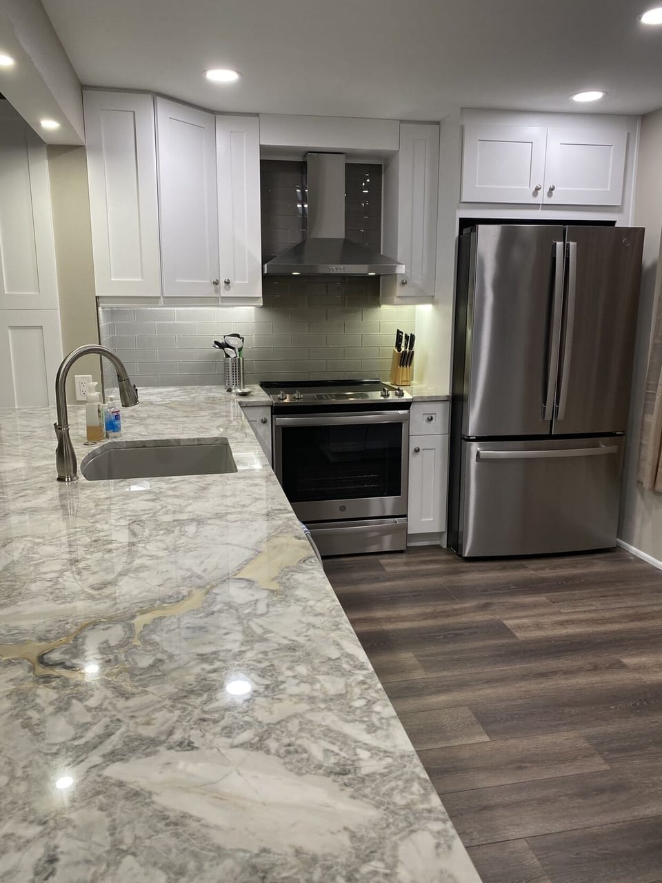 kitchen with new appliances