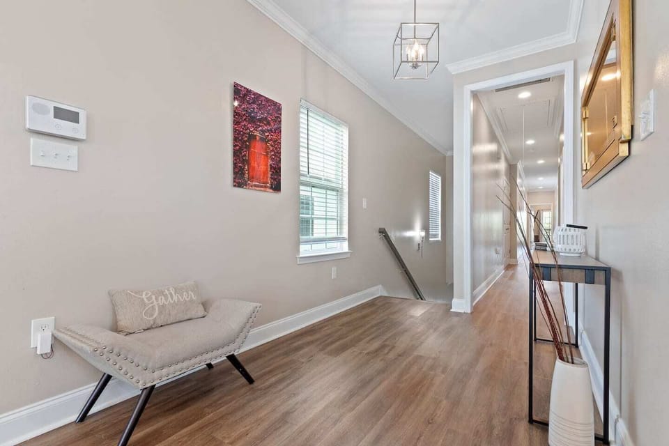 Hallway up the stairs when entering unit