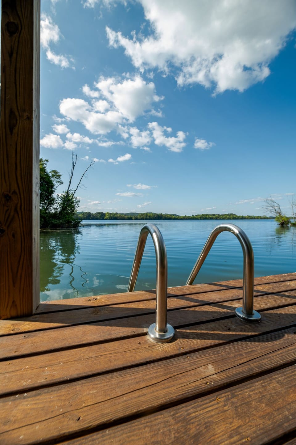 Steps for easy access to/from the water 