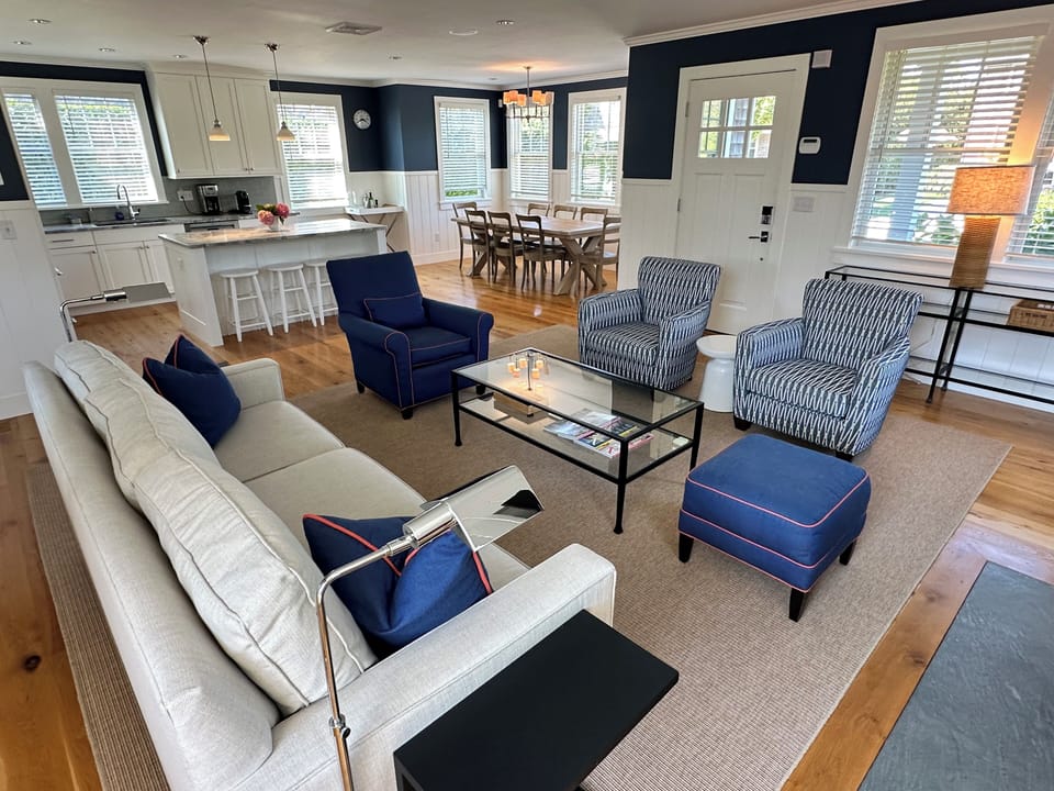 Living Room, Kitchen, Dining Nook