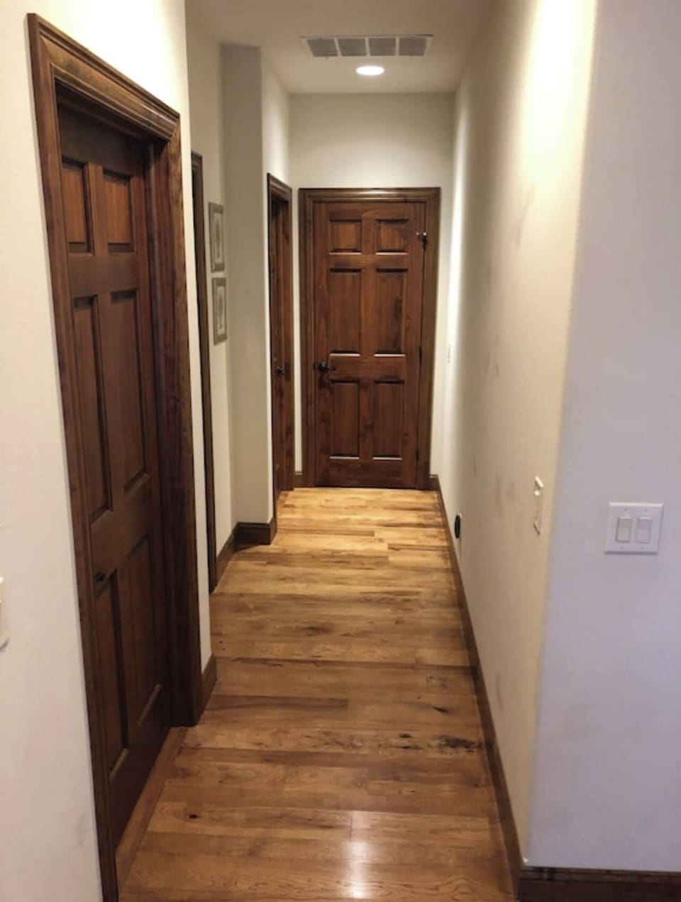 All bedrooms located in corners of house for lots of privacy.