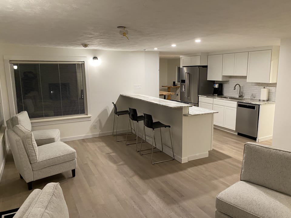 Looking at kitchen from living room