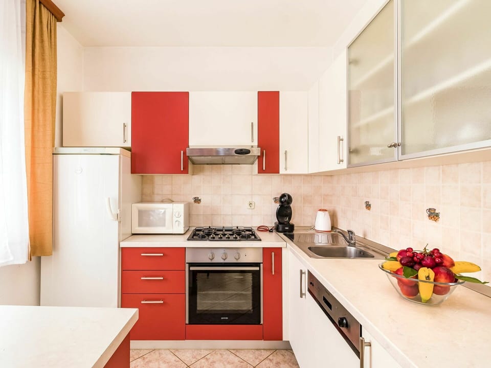 Countertop, Cabinetry, Property, Sink, Kitchen Stove, Kitchen, Building, Flower, Wood, Interior Design