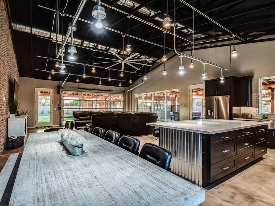 Industrial Modern Designed Home That Sleeps Up to  Guests