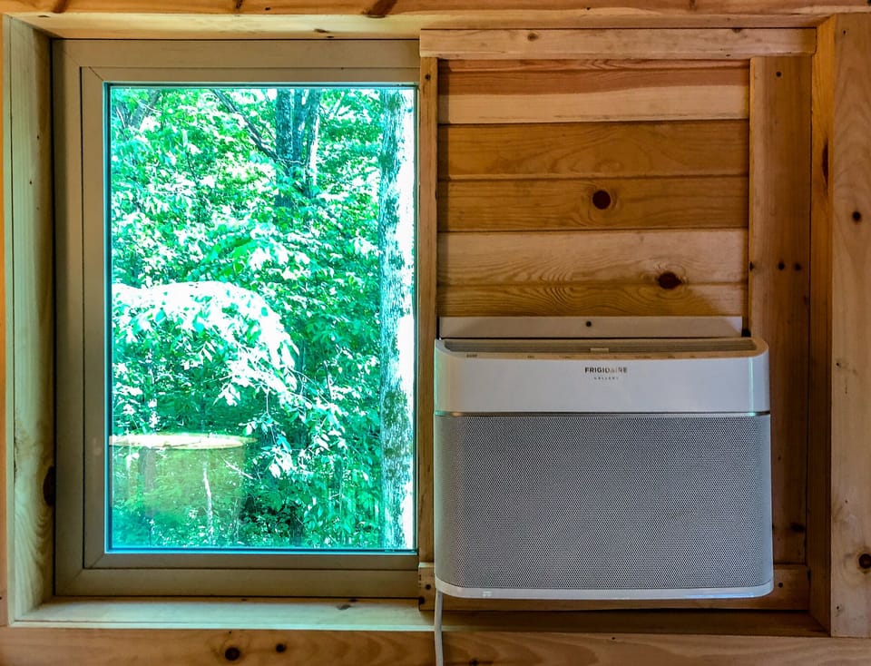 High Capacity and quiet window AC if needed.