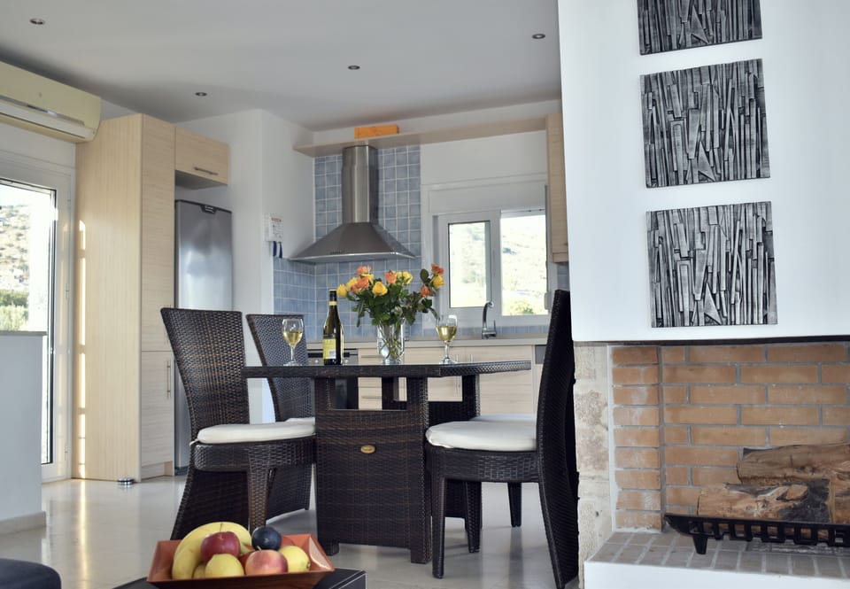 Dining area and kitchen