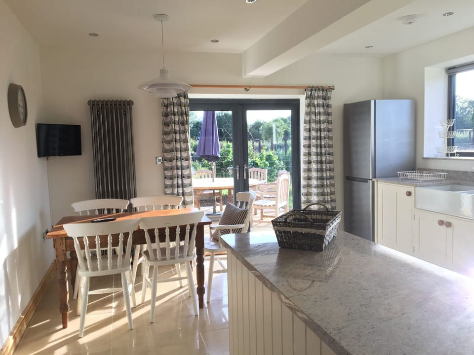 Dining table in kitchen