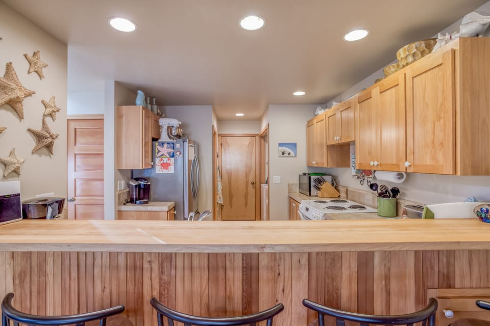 Kitchen View from bar seating