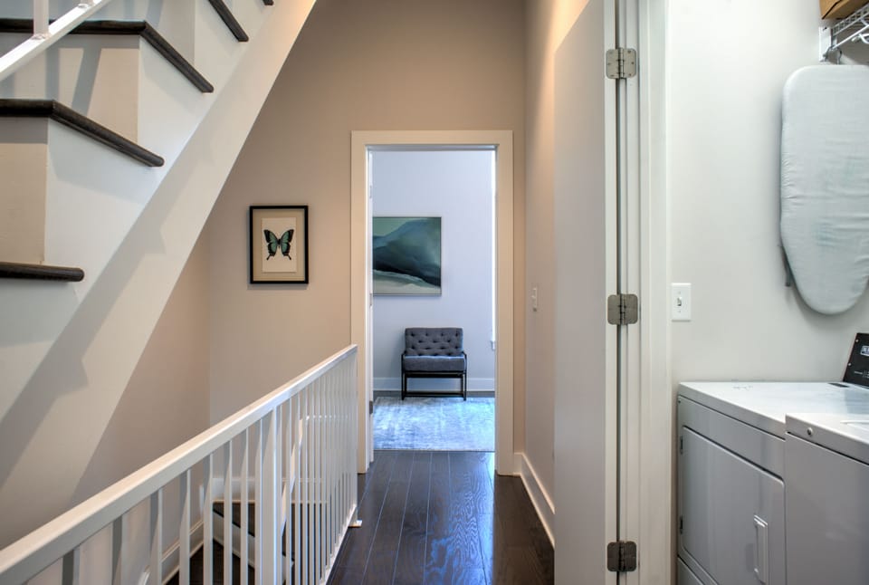 Third Floor Hallway with Laundry Closet