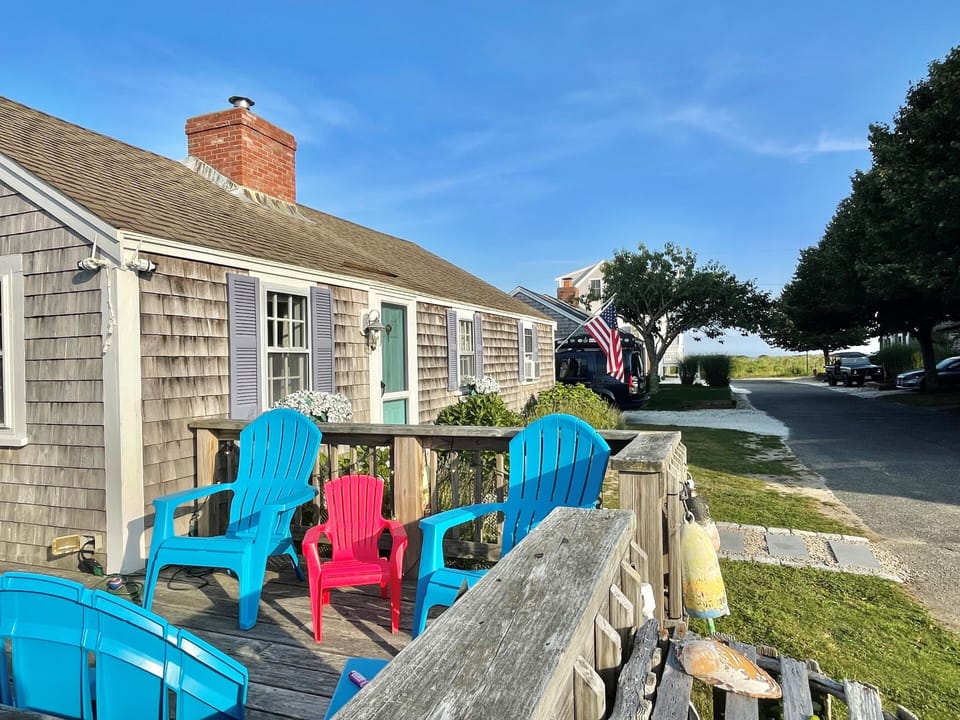 Deck Area Looking Down Oyster Drive