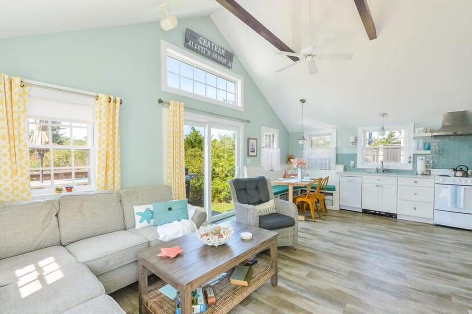 Living Room looking into Kitchen with Dining Area