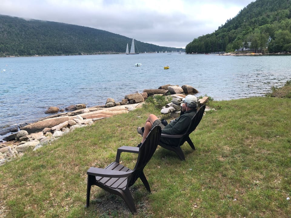 Private shoreline looking South on Somes Sound