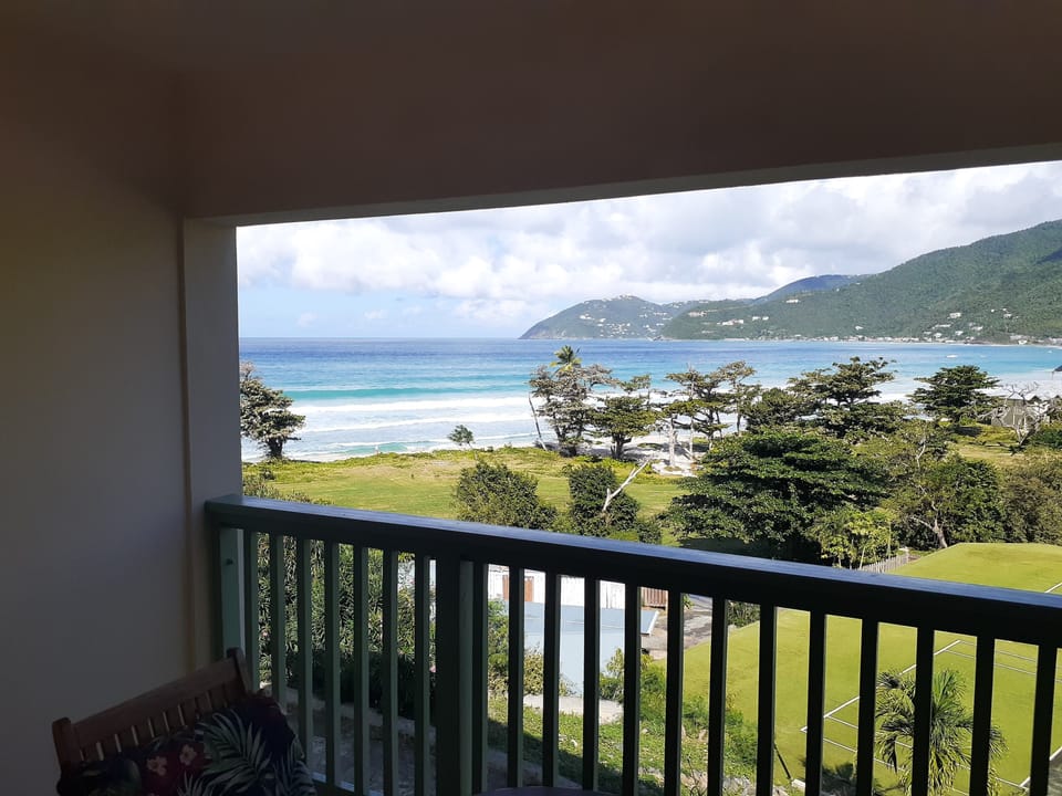 view from the balcony 