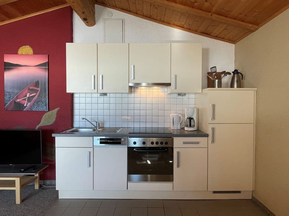 Kitchen Appliance, Kitchen, Countertop, Major Appliance, Cabinetry, Furniture, Flooring, Kitchen Stove, Wood, Kitchen Sink