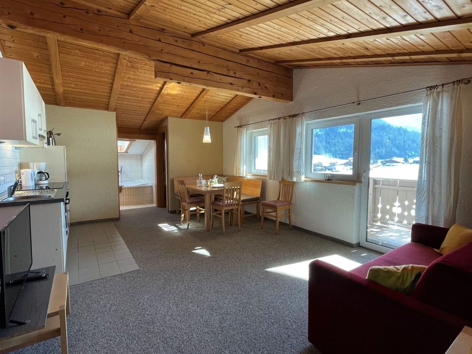 Property, Sky, Table, Wood, Shade, Floor, Outdoor Furniture, Chair, Flooring, Wood Stain