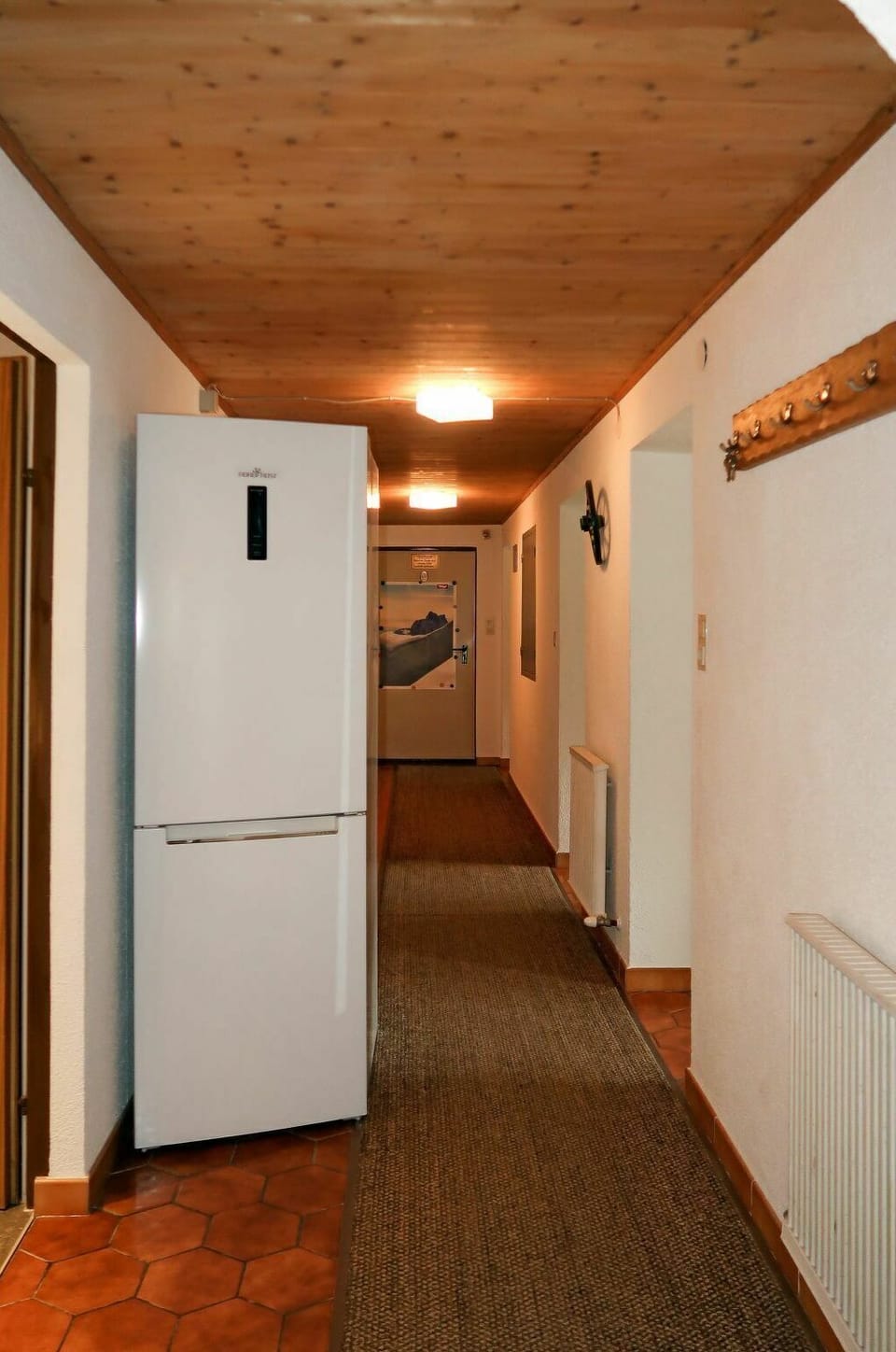 Property, Door, Wood, Interior Design, Floor, Flooring, Hall, Wood Stain, Wall