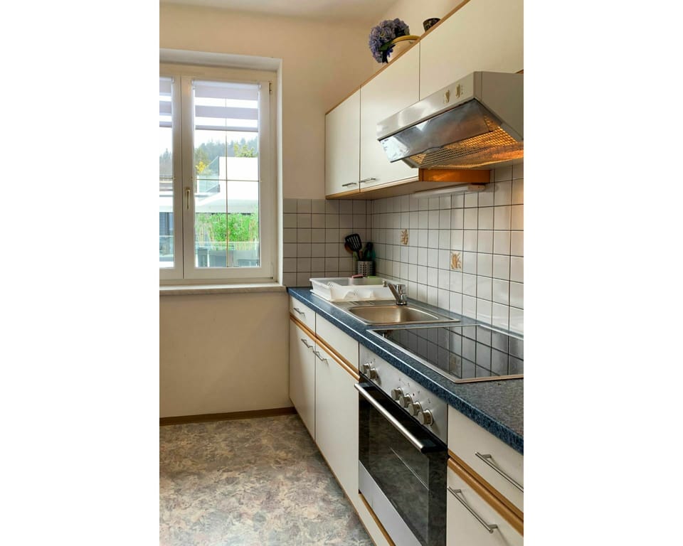 Cabinetry, Countertop, Property, Window, Building, Kitchen Sink, Kitchen, Kitchen Stove, Tap, Wood