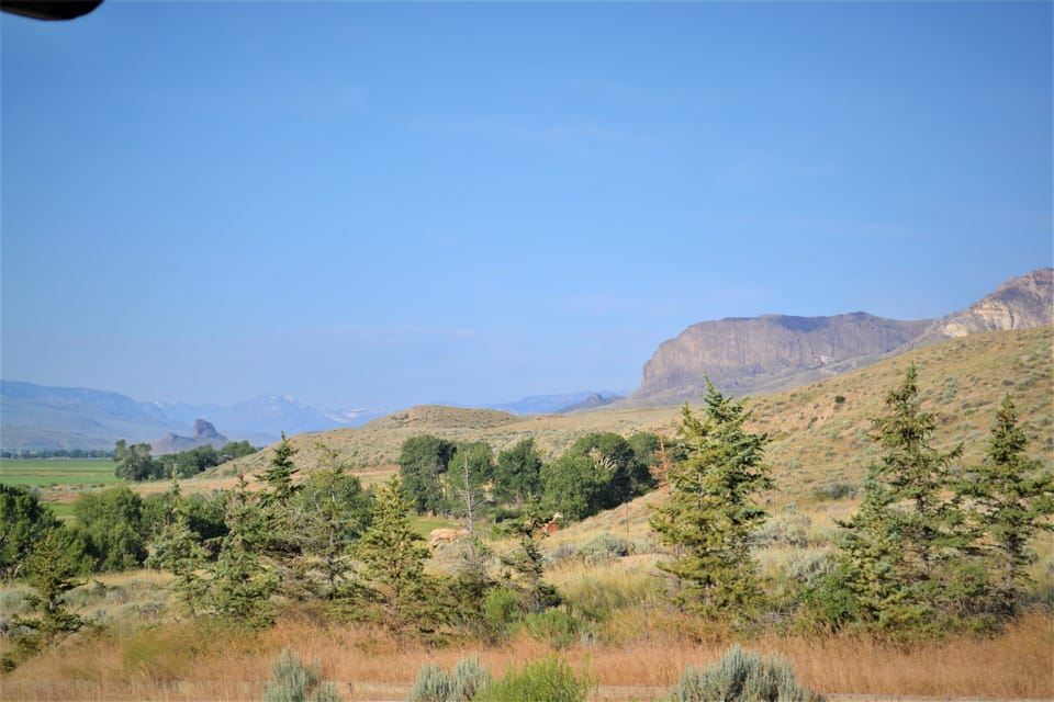 View of Castle rock from porch