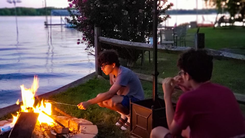 Not a stock photo! Lakeside fires are the best!