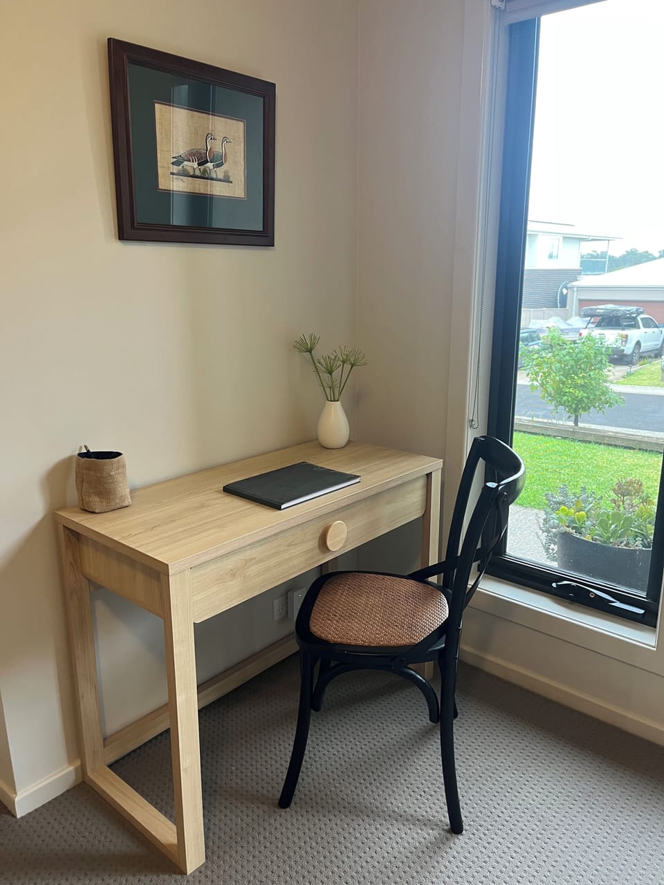 Light and bright desk space